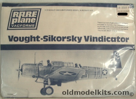 Rareplane 1/72 Vought-Sikorsky SB2U-1 Vindicator - (SB2U1) plastic model kit